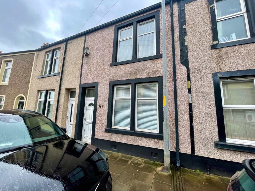 3 bed terraced house to rent in Moss Bay Road, Workington CA14, £575
