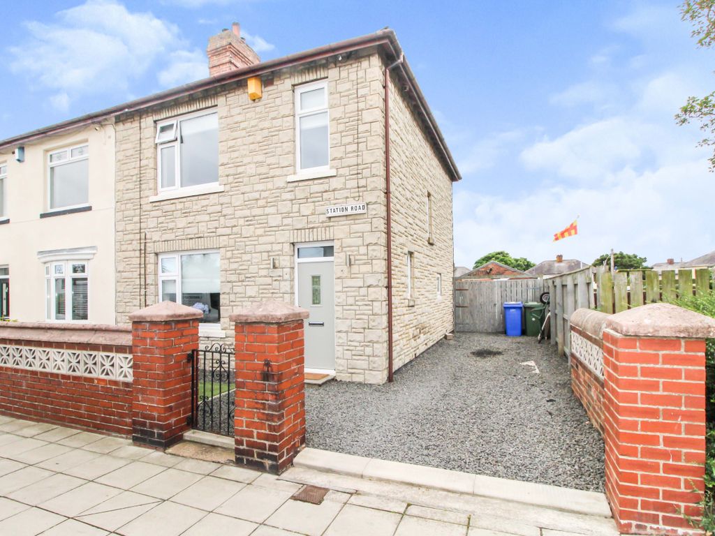 3 bed semidetached house for sale in Station Road, Seghill