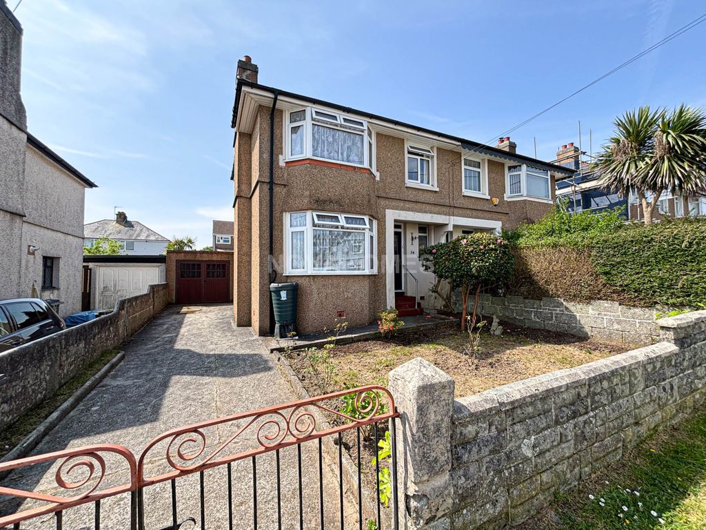 3 bed semidetached house for sale in Kings Road, West Park PL5, £