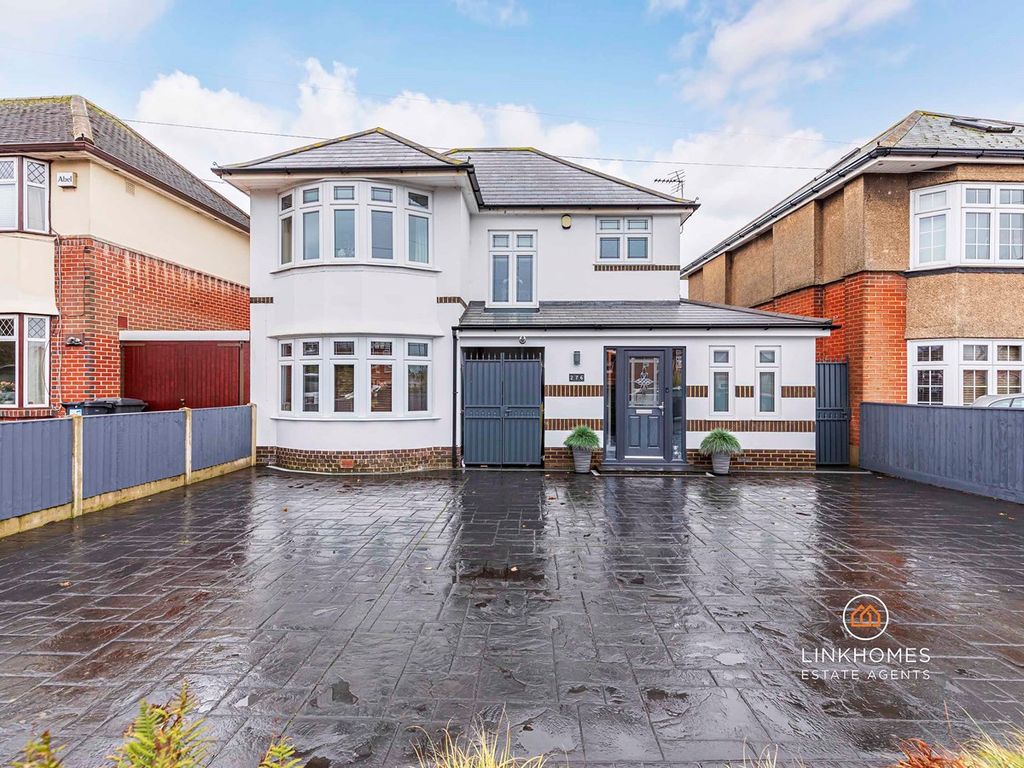4 bed detached house for sale in Castle Lane West, Bournemouth BH8, £