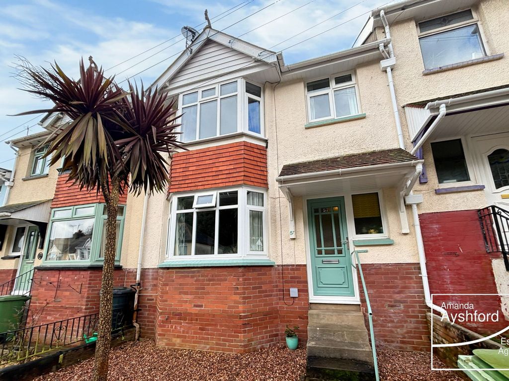 3 bed terraced house for sale in Clifton Road, Paignton TQ3, £215,000