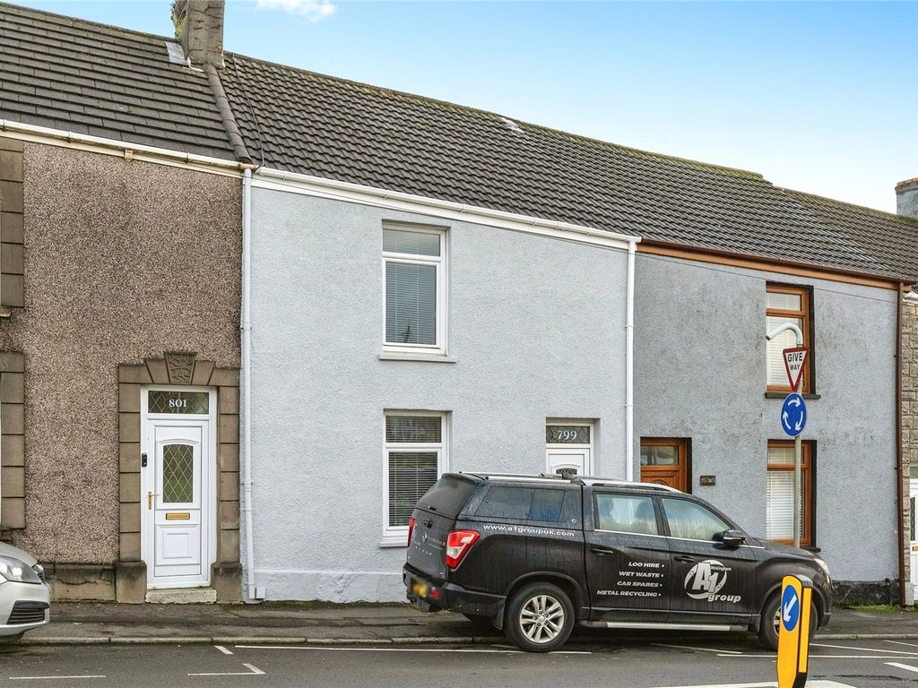 2 bed terraced house for sale in Llangyfelach Road, Treboeth, Swansea