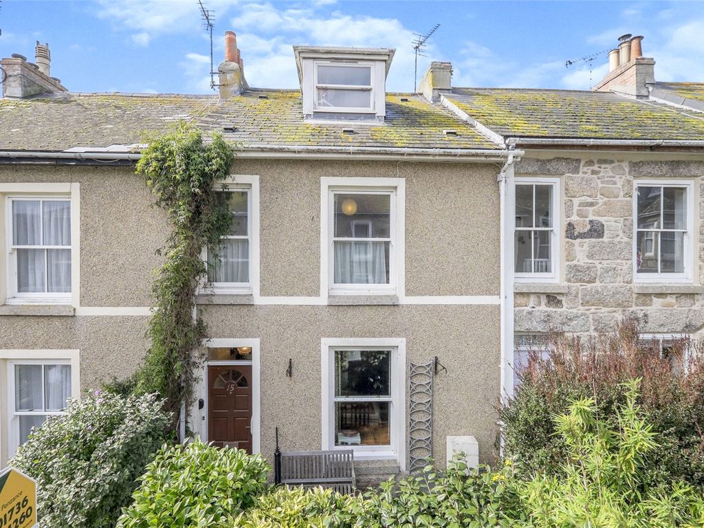 4 bed terraced house for sale in Redinnick Terrace, Penzance, Cornwall