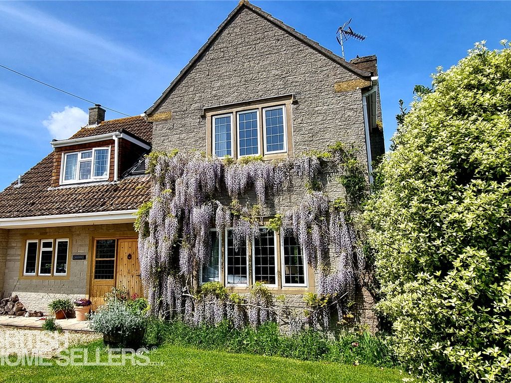 4 bed detached house for sale in Mill Road, High Ham, Langport TA10, £