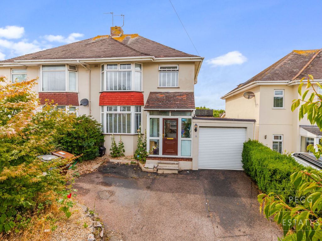 3 bed semidetached house for sale in Cadewell Lane, Shiphay, Torquay