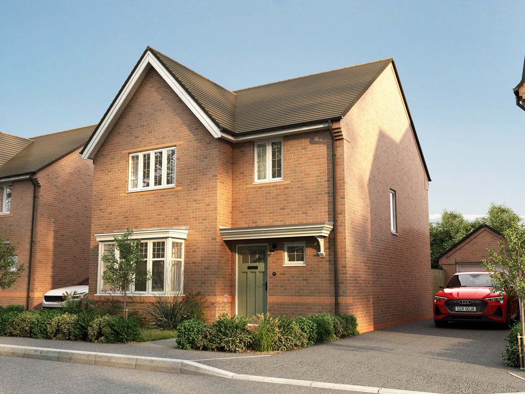 New home, 4 bed detached house for sale in "The Wyatt" at Alcester Road