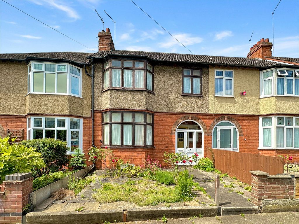 3 bed terraced house for sale in Highfield Road, Northampton NN1, £