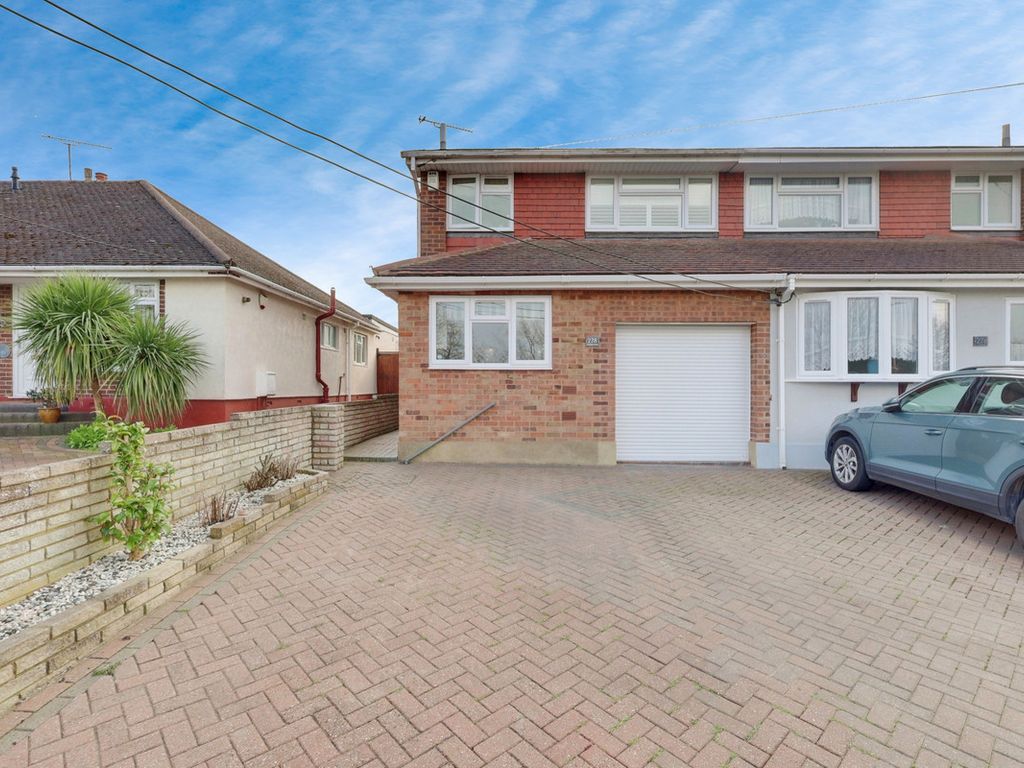3 bed semidetached house for sale in Church Road, Benfleet SS7, £