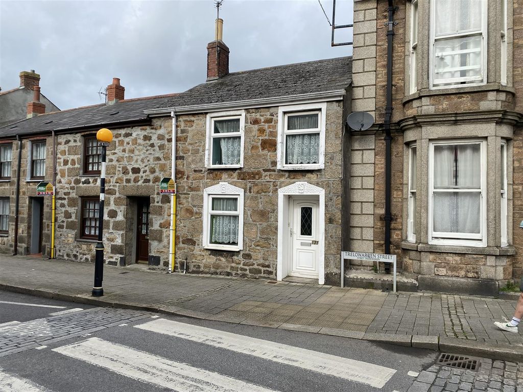 2 bed terraced house for sale in Trelowarren Street, Camborne TR14, £
