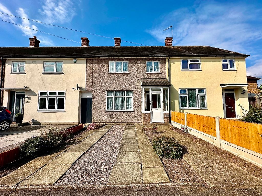 2 bed terraced house for sale in Charlbury Crescent, Romford RM3, £