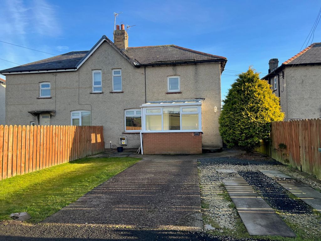 3 bed semidetached house for sale in Grange Road, Shilbottle, Alnwick
