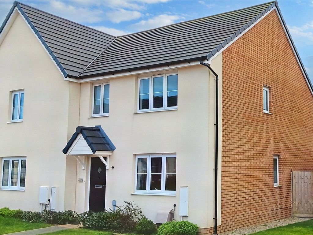 3 bed semidetached house for sale in Fulmar Road, Bude EX23, £320,000