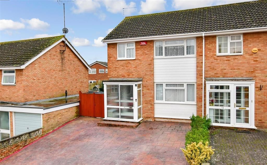 3 bed semidetached house for sale in Charnock, Swanley, Kent BR8, £