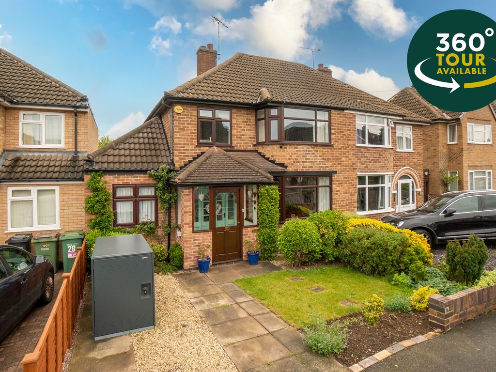 4 bed semidetached house for sale in Ruskington Drive, Wigston
