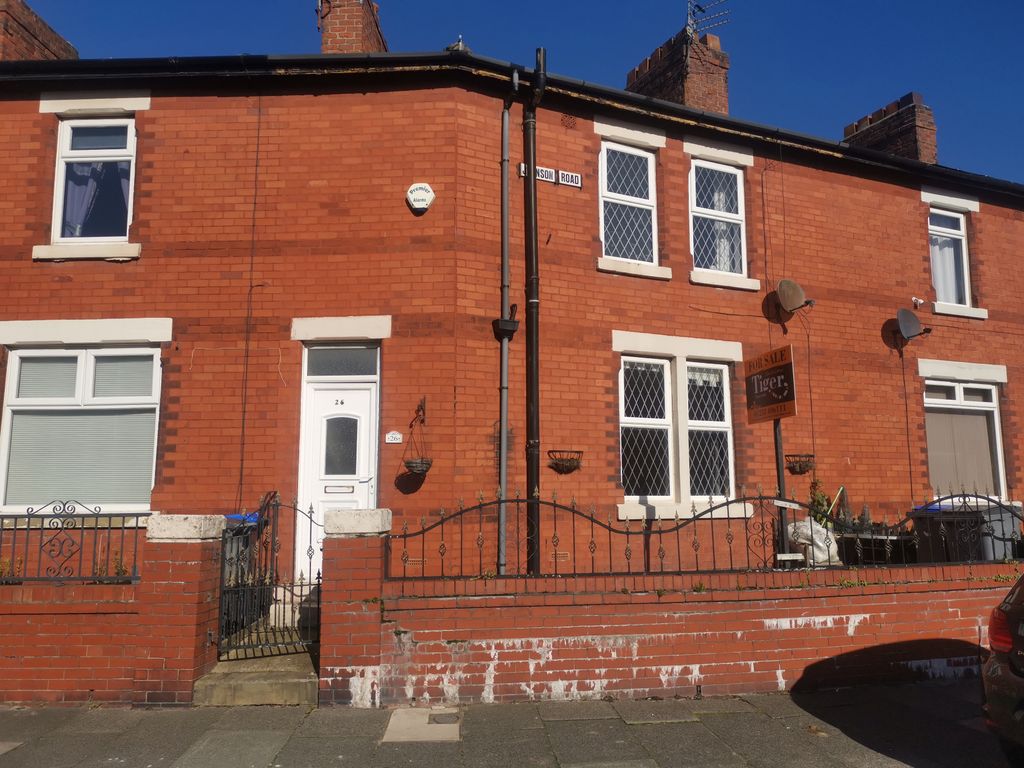 2 bed terraced house for sale in Newhouse Road, Blackpool FY4, £70,000