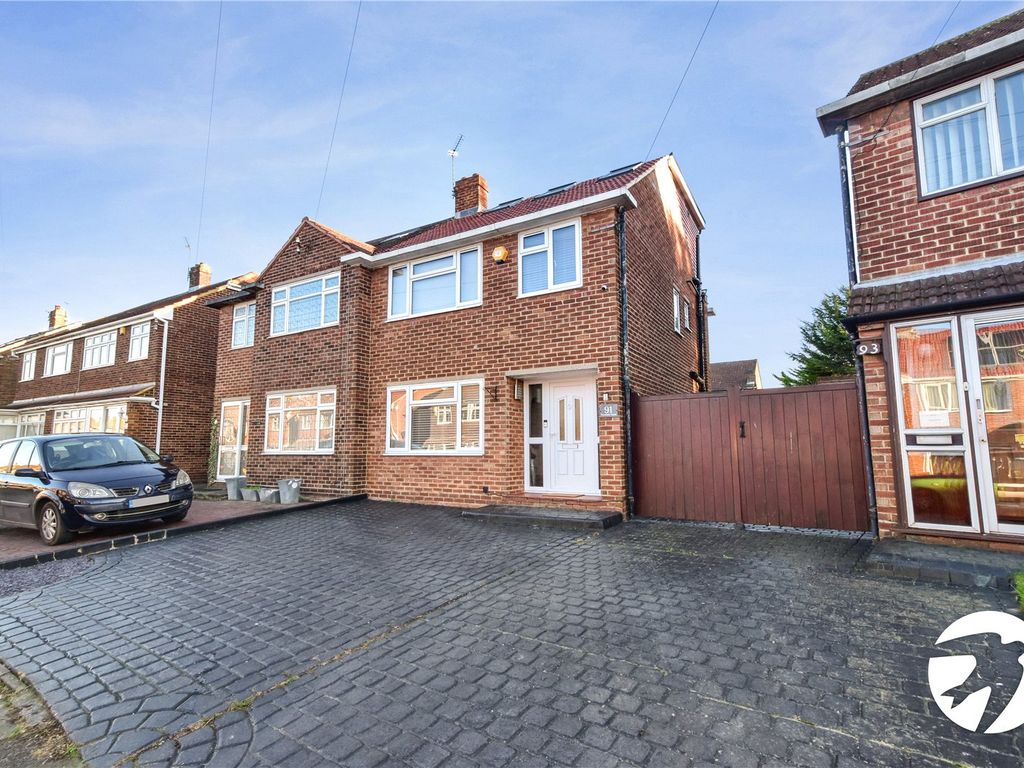 4 bed semidetached house for sale in Teesdale Road, Dartford, Kent DA2