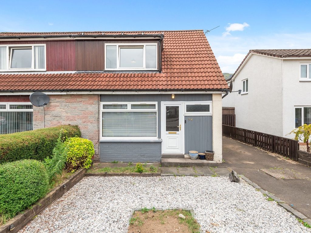 3 bed semidetached house for sale in Lipney, Menstrie FK11, £194,950