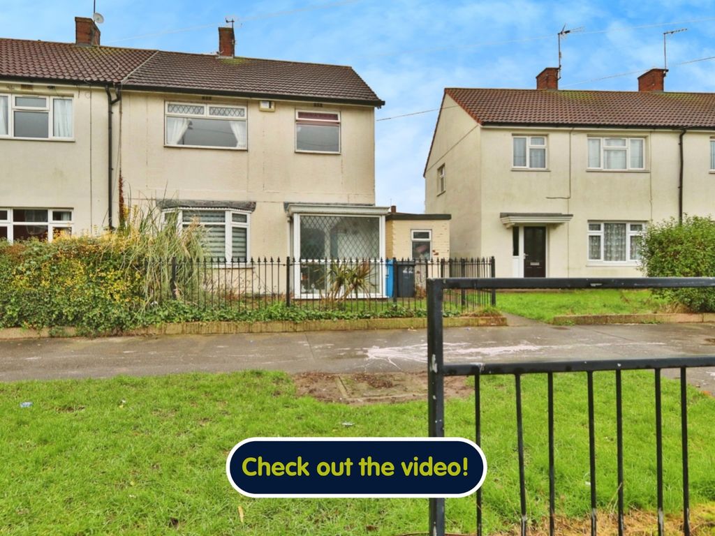 3 bed semidetached house for sale in Barham Road, Hull HU9, £95,000