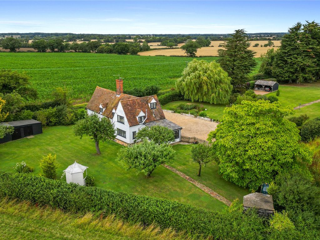 4 bed detached house for sale in Toppesfield Road, Finchingfield, Braintree, Essex CM7, £