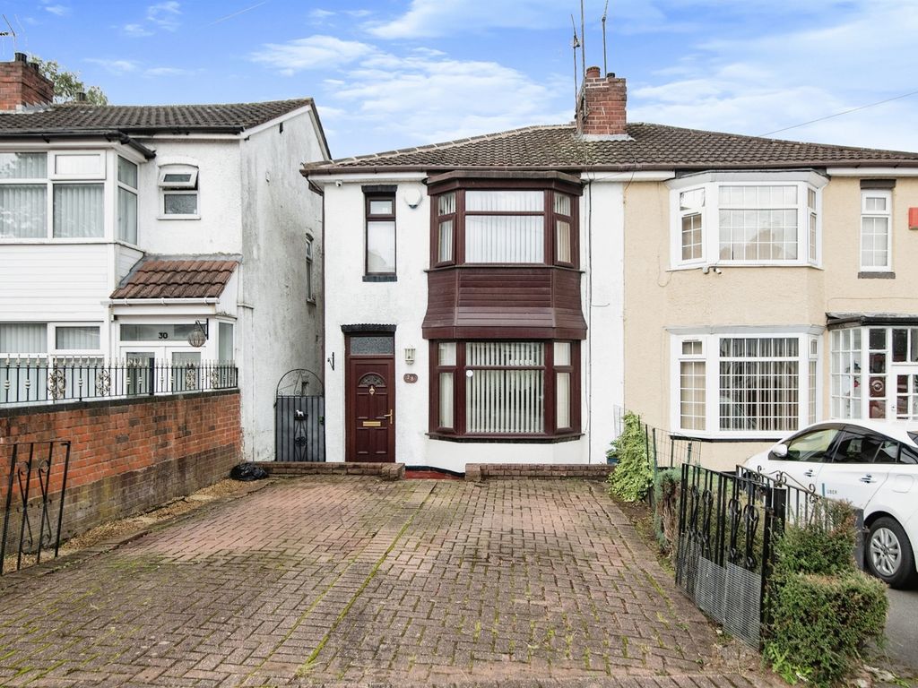 3 bed semidetached house for sale in Road, West Bromwich B70, £