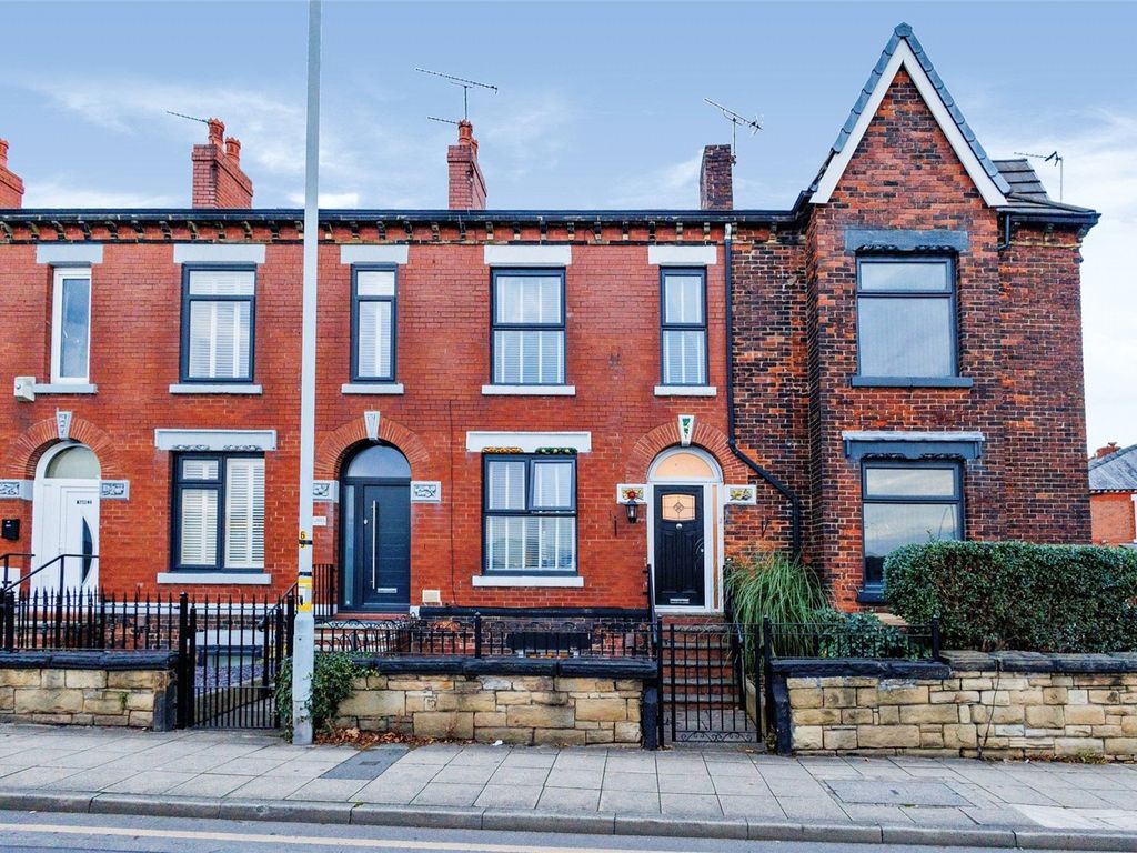 3 bed terraced house for sale in Reddish Road, South Reddish, Stockport