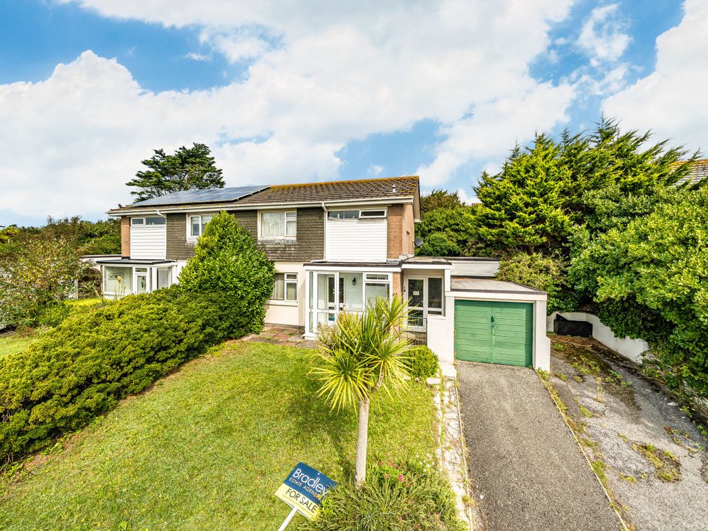 3 bed semidetached house for sale in Chynance Drive, Newquay, Cornwall