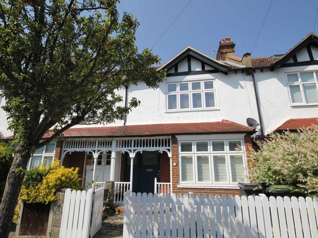 3 bed terraced house for sale in Chestnut Grove, New Malden KT3, £