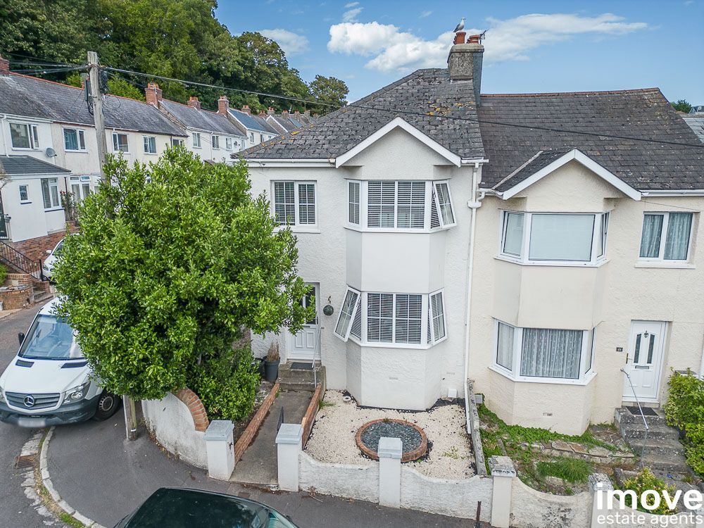 3 bed end terrace house for sale in Dower Road, Torquay TQ1, £285,000