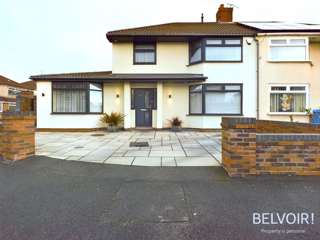 4 bed semidetached house for sale in Linden Drive, Huyton L36, £