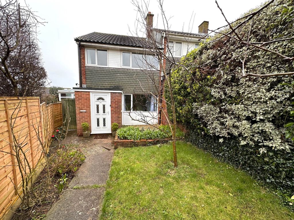 3 bed end terrace house for sale in Birchwood Road, Exmouth EX8, £