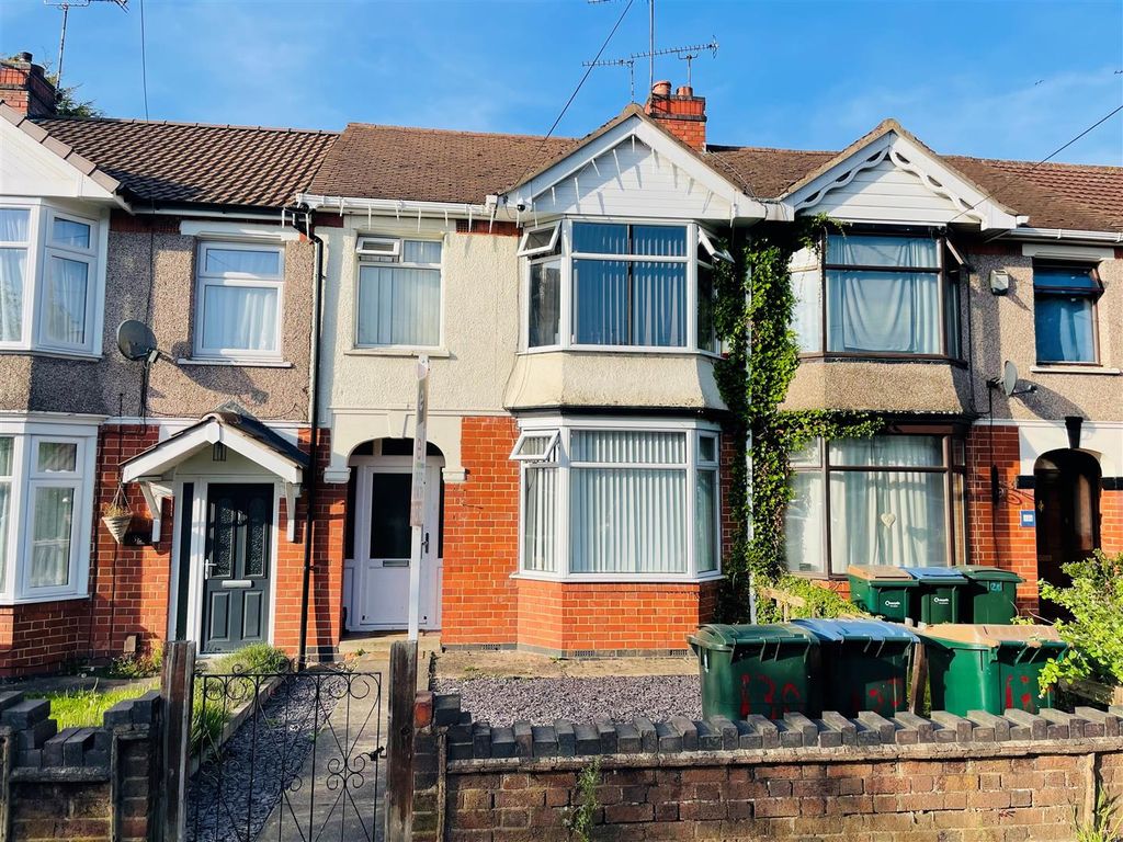 3 bed terraced house for sale in Sewall Highway, Coventry CV2, £210,000