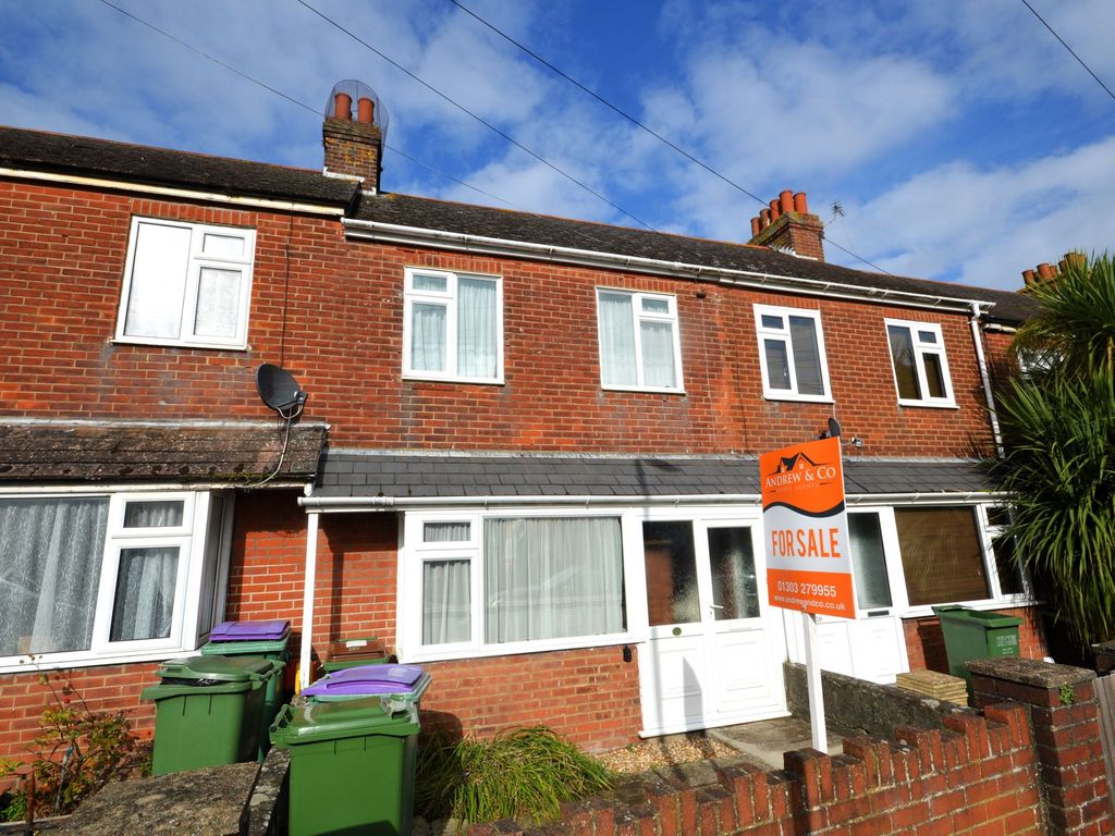 2 bed terraced house for sale in Church Road, Folkestone CT20, £180,000