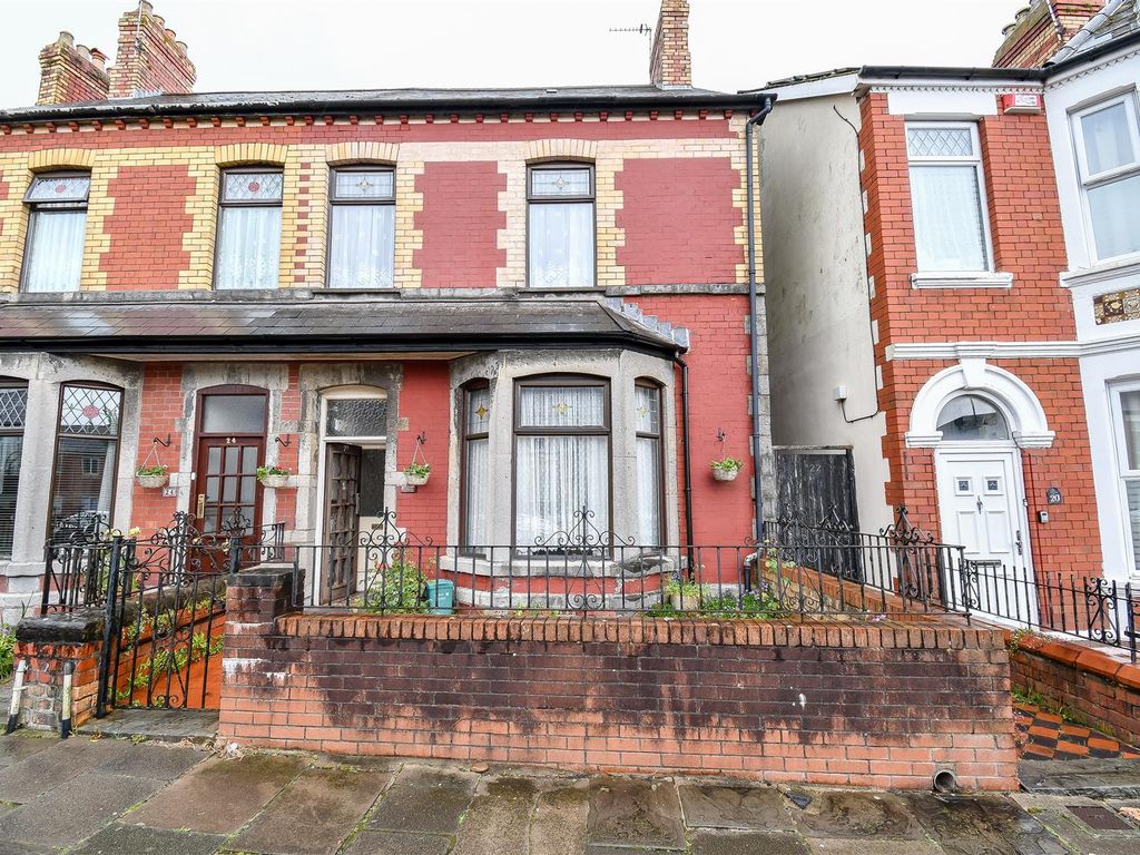 3 bed semidetached house for sale in Court Road, Barry CF63, £200,000