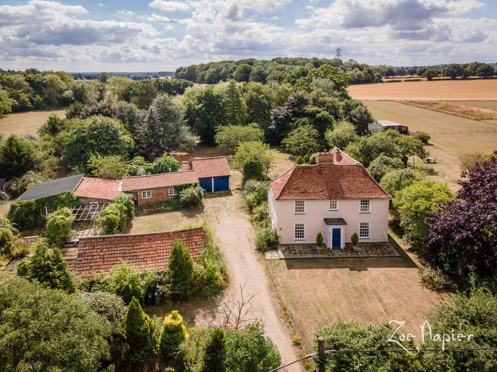 4 bed detached house for sale in The Green, Wickham St. Paul, Halstead