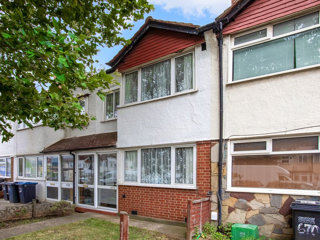 3 bed terraced house for sale in Mitcham Road, Croydon, Surrey CR0, £