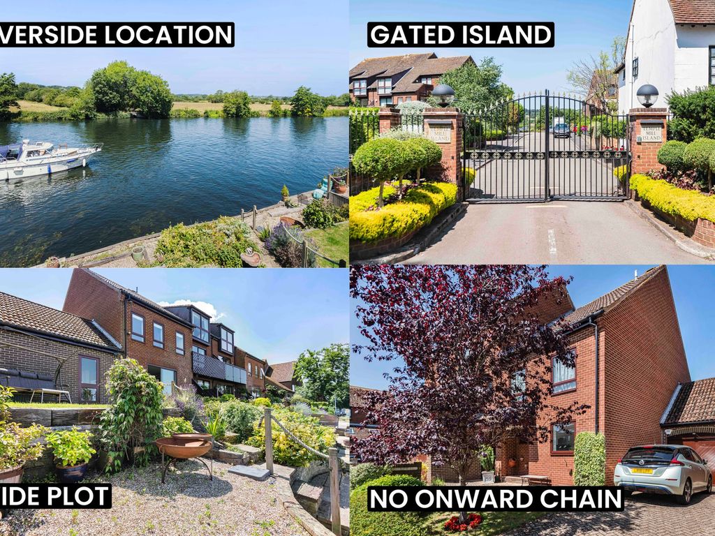 4 bed terraced house for sale in Temple Mill Island, Marlow SL7, £