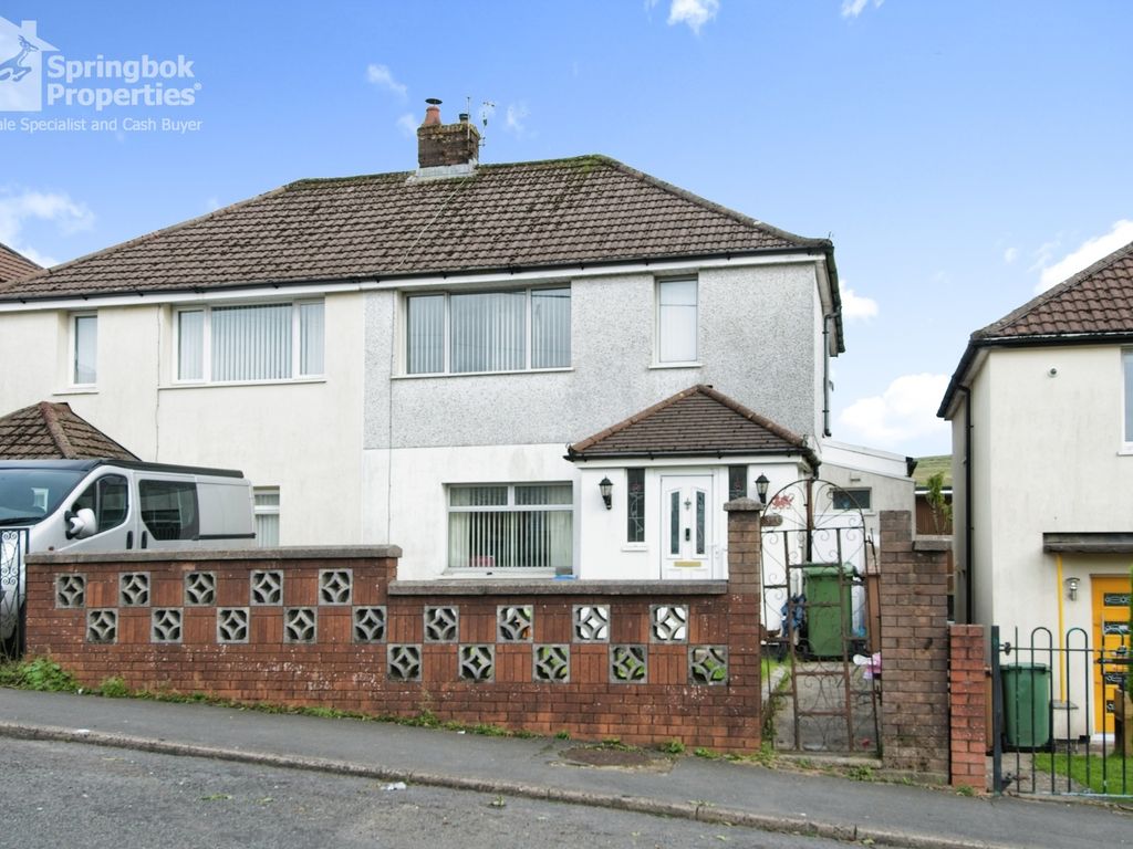 2 bed semidetached house for sale in Pontlottyn Road, Bargoed, Mid
