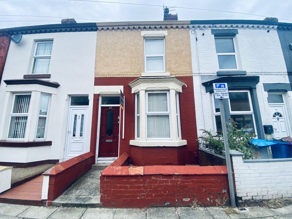 2 bed terraced house for sale in July Road, Liverpool, Merseyside L6, £
