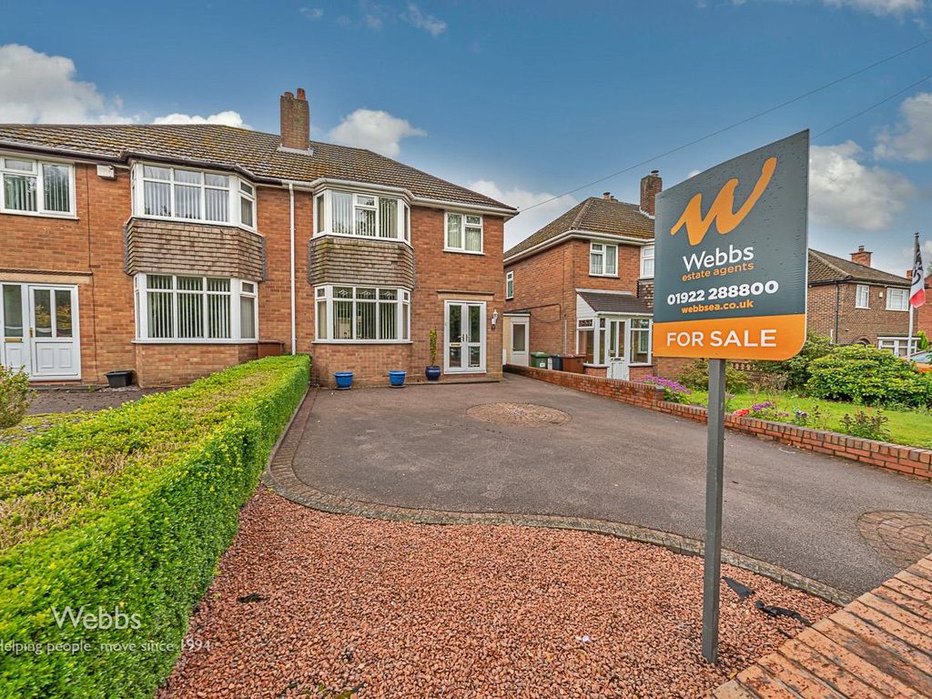 3 bed semidetached house for sale in Pelsall Road, Brownhills, Walsall