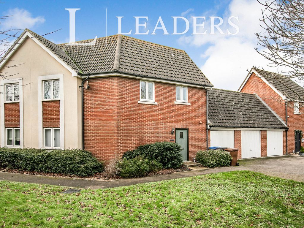 3 bed semidetached house to rent in Jovian Way, Ipswich IP1, £1,200