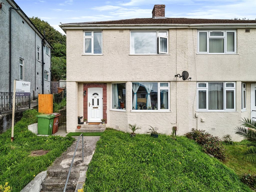 3 bed semidetached house for sale in Wycliffe Road, Plymouth, Devon