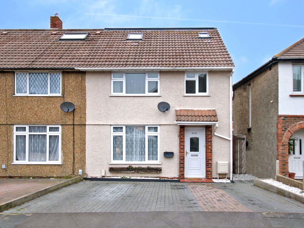 4 bed semidetached house for sale in Meadow Road, Worthing, West