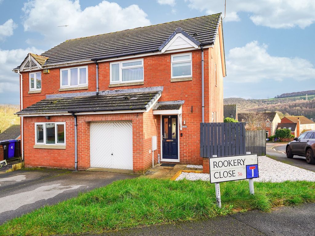 3 bed semidetached house for sale in Rookery Close, Deepcar S36, £
