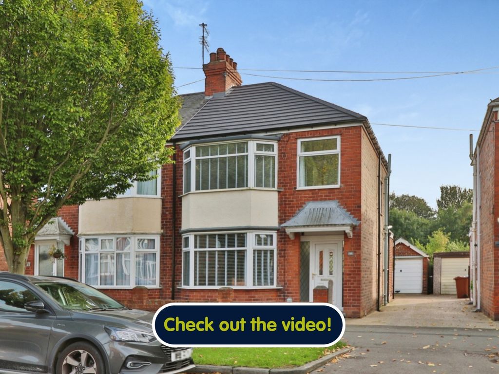 3 bed semidetached house for sale in Goddard Avenue, Hull HU5, £