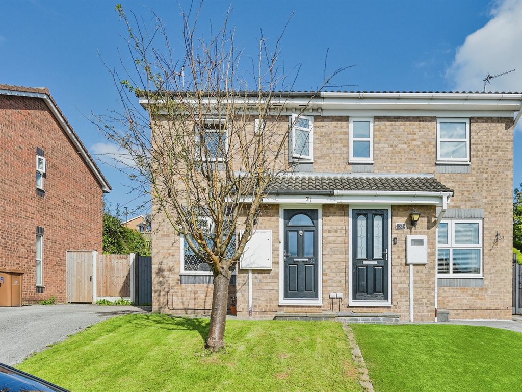 2 bed semidetached house for sale in Keyhaven Close, Derby DE21, £