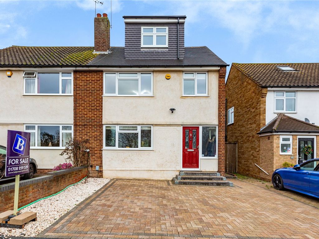 4 bed semidetached house for sale in Kerry Drive, Upminster RM14, £