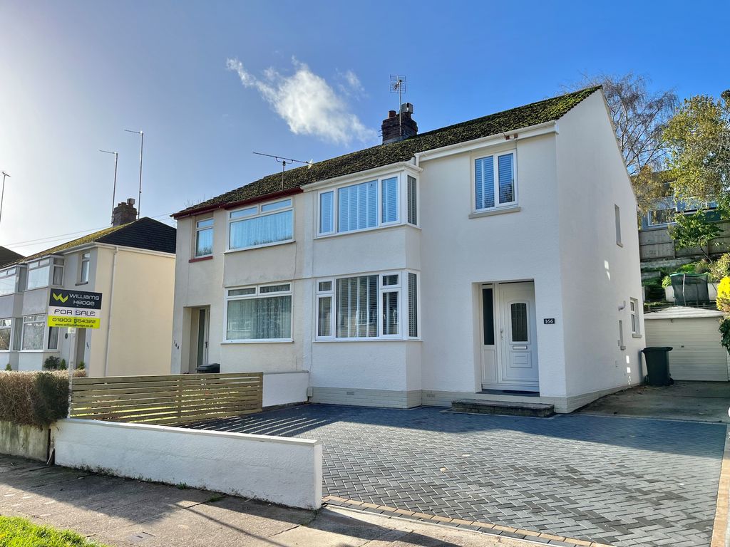3 bed semidetached house for sale in Sherwell Valley Road, Torquay TQ2