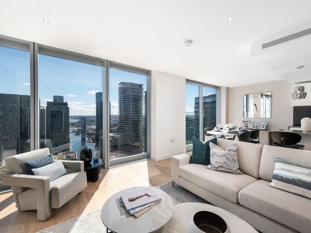 New home, 2 bed flat for sale in Landmark Pinnacle, Canary Wharf E14, £