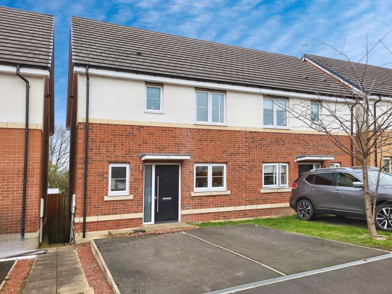 3 bed semidetached house for sale in Strother Way, Cramlington NE23, £