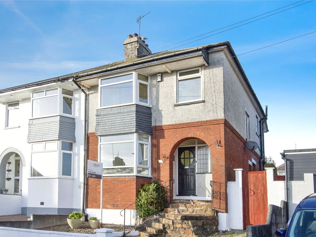 3 bed semidetached house for sale in Vine Gardens, Plymouth, Devon PL2